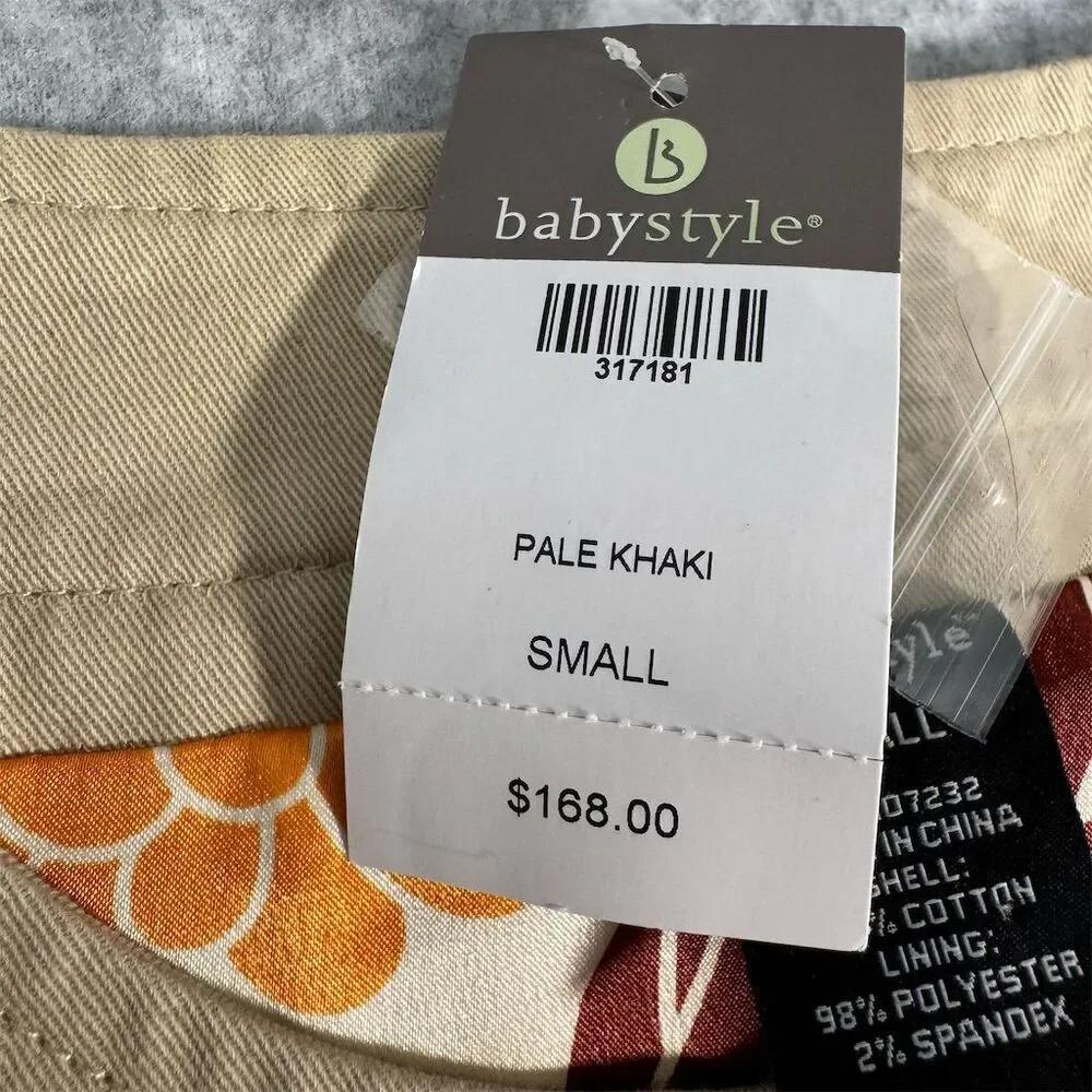 Babystyle Maternity Khaki Trench Coat Jacket Size S NWT - Picture 8 of 15